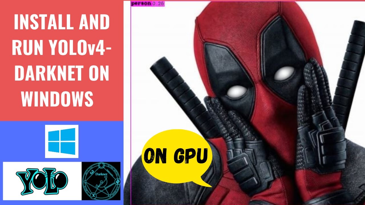 Install and run YOLOv4-Darknet on Windows (For GPU!)
