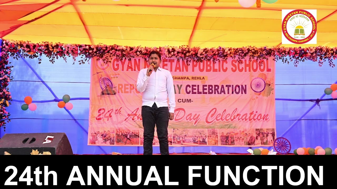 Speech by Aditya Mishra || Annual Function || Gyan Niketan Public School,Belchampa,Rehla