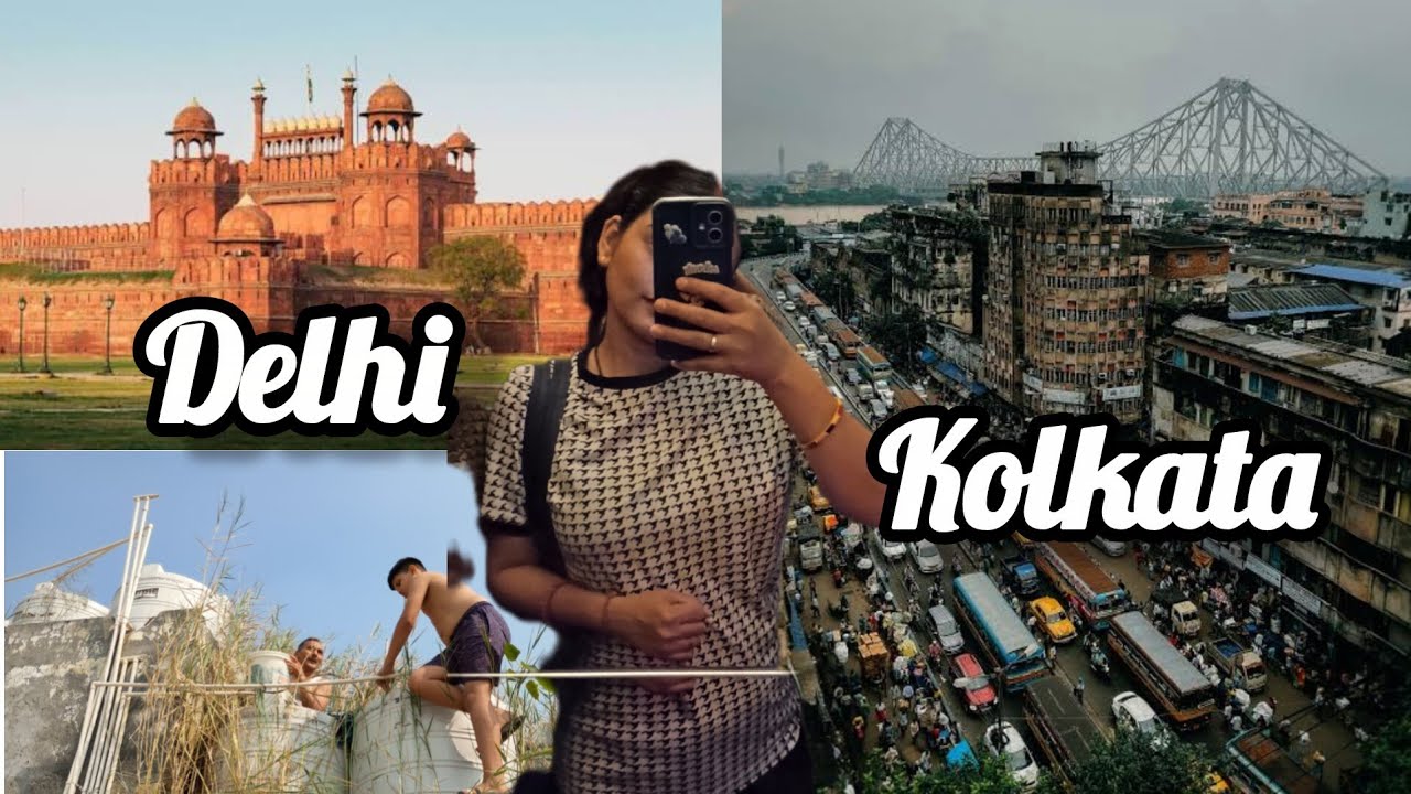 We Two Vlogging from different Cities Delhi / Kolkata 🥹👻🥰 || #youtube #kolkata #vlog #tranding 