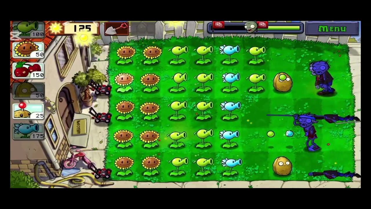 Plants vs zombie  level 7