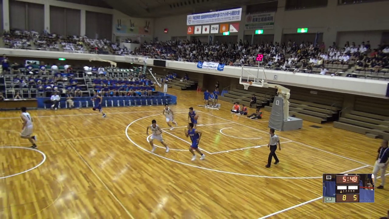 2017年 バスケットボール男子  東海大学付属諏訪×県立広島皆実 2回戦