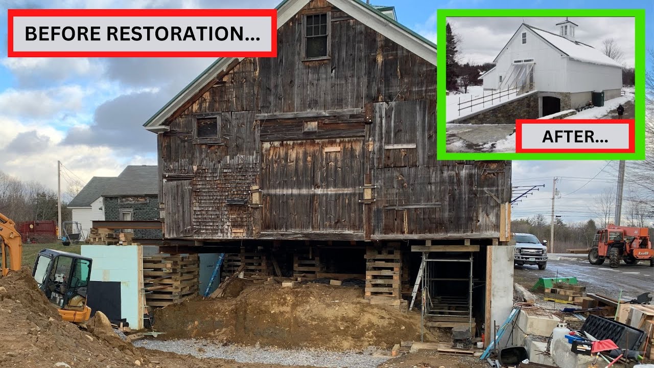 NEARLY COLLAPSED - Restoring A 200 Year Old Barn