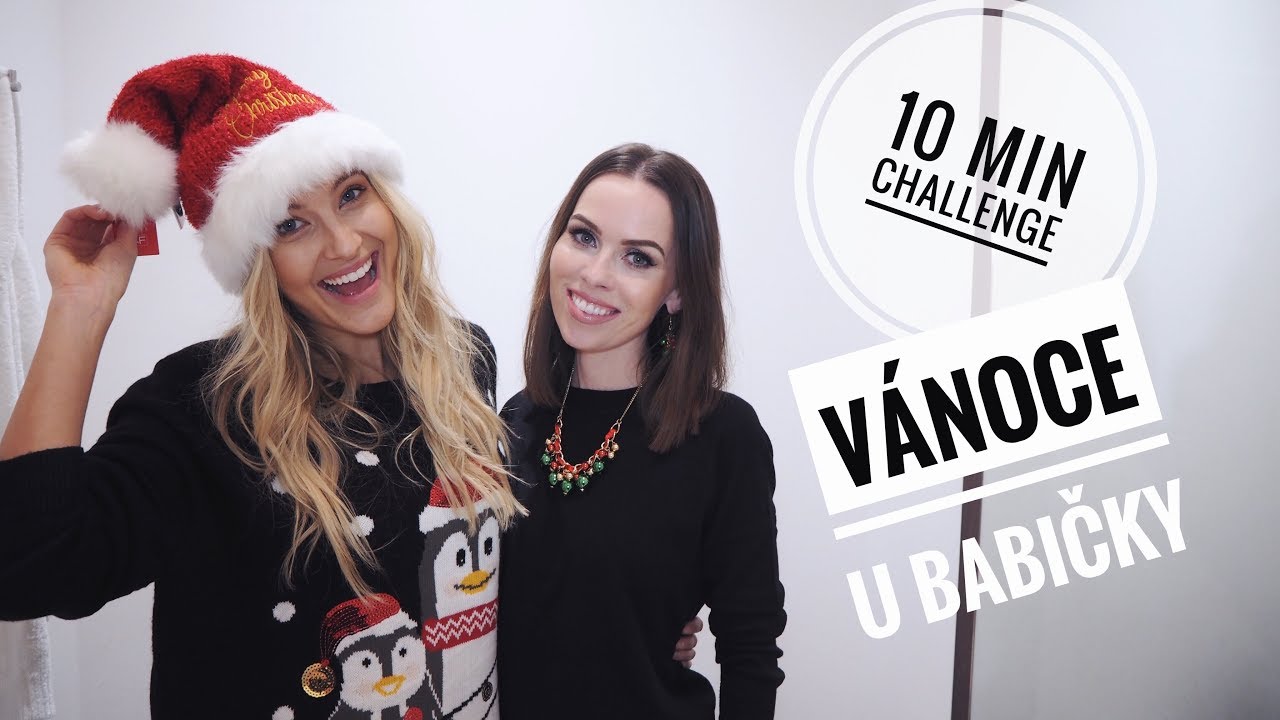 10 MIN CHALLENGE: Outfit na Vánoce u babičky | Jitka Nováčková a Petra Lovely Hair