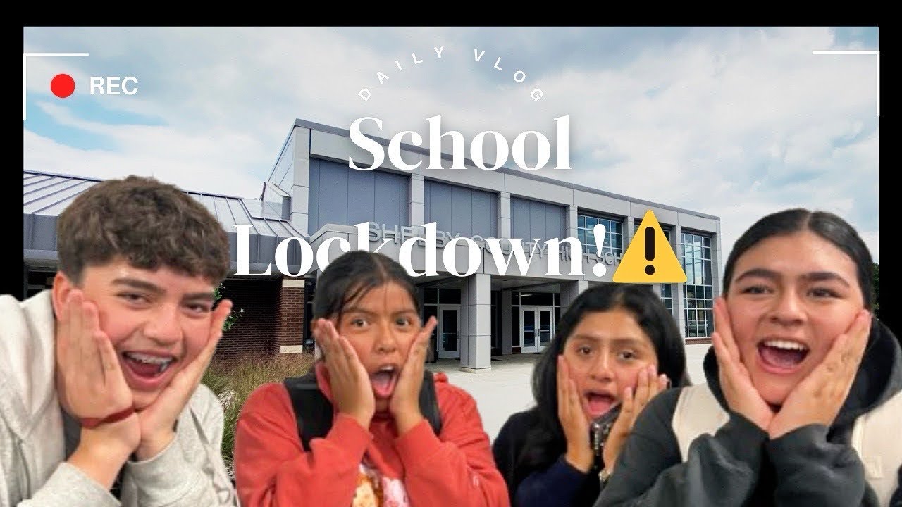 School lockdown!⚠️ Vlog!🔥🙌🏻