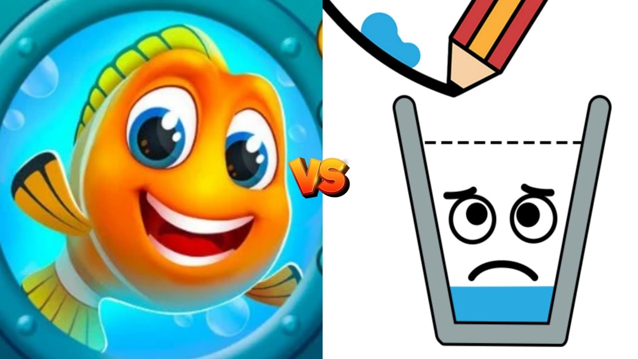 Happy Glass Puzzle VS Save The Fish Teaser Logic Puzzle Double Challenge Try To Find Gameplay!