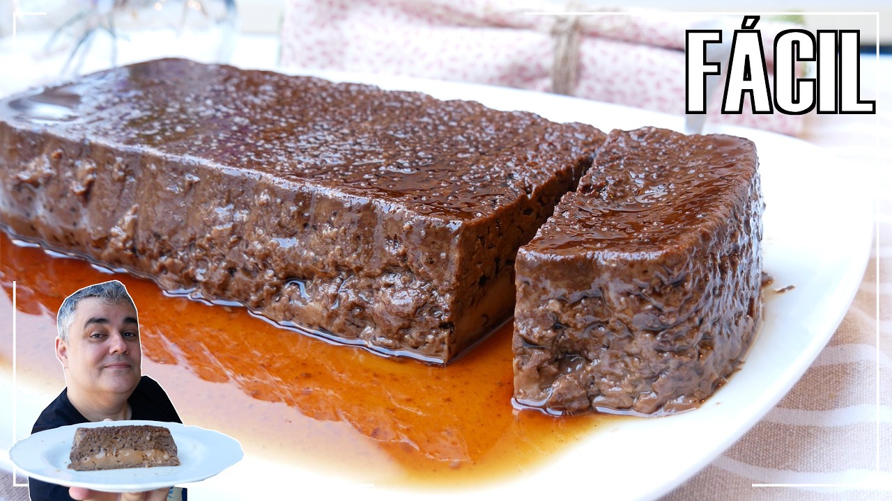 El POSTRE de CHOCOLATE Y CAFÉ Más Fácil y Delicioso (Sin Harina y 5 Ingredientes)