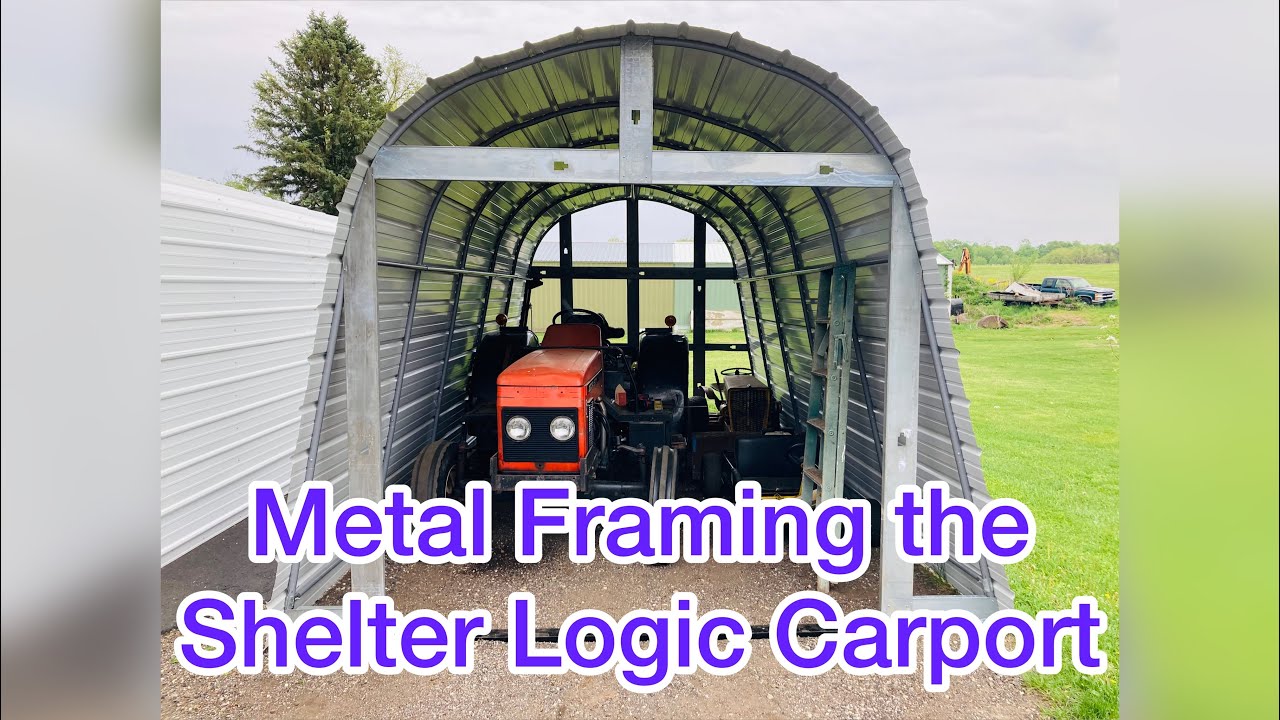 Metal framing the Shelter Logic Carport for steel and problems with my water well.
