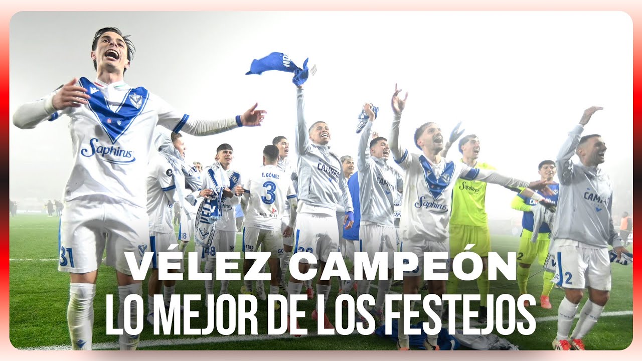 &iexcl;LOS FESTEJOS DE V&Eacute;LEZ CAMPE&Oacute;N DE LA SUPERCOPA INTERNACIONAL!