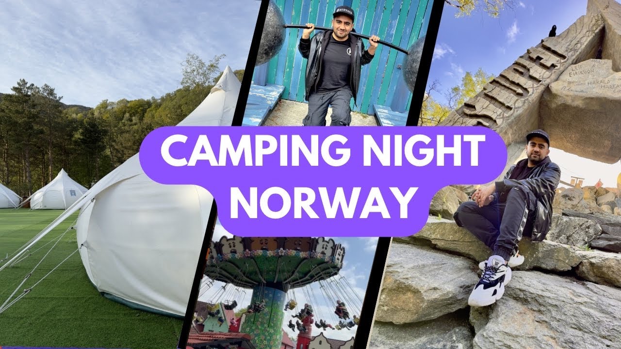 My First Camping Experience At Kongeparken, Norway - Camping Vlog