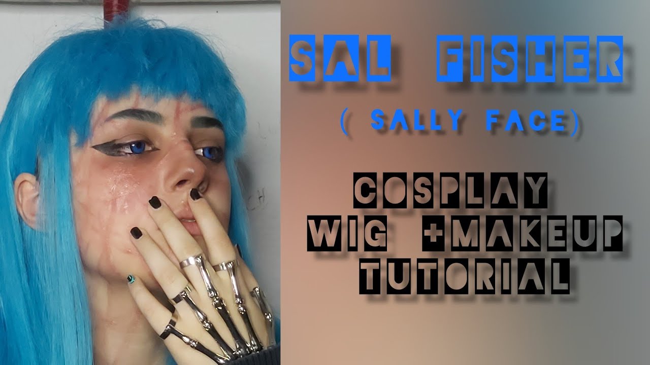 Sal Fisher (Sally Face) Cosplay Wig+ Make-up Tutorial ||littlepotato.cosplay