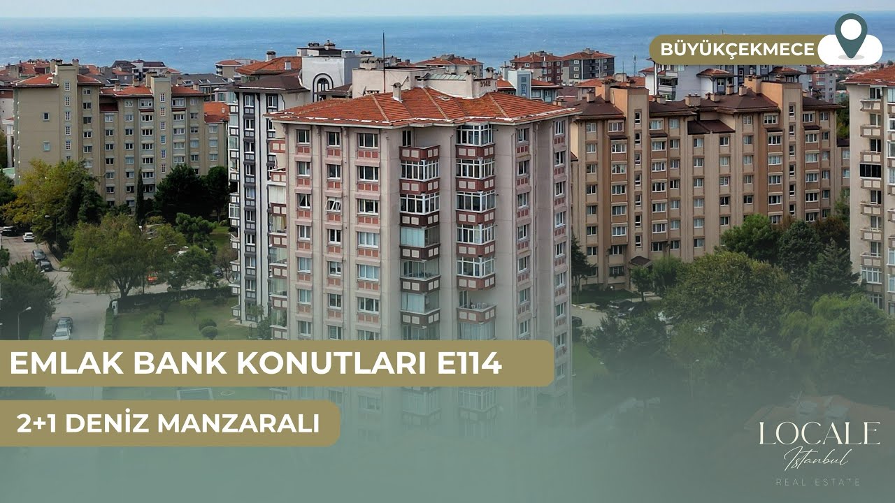 B&Uuml;Y&Uuml;K&Ccedil;EKMECE MİMAROBA EMLAK BANK KONUTLARI E-114 BLOK DENİZ MANZARALI 2+1 DAİRE