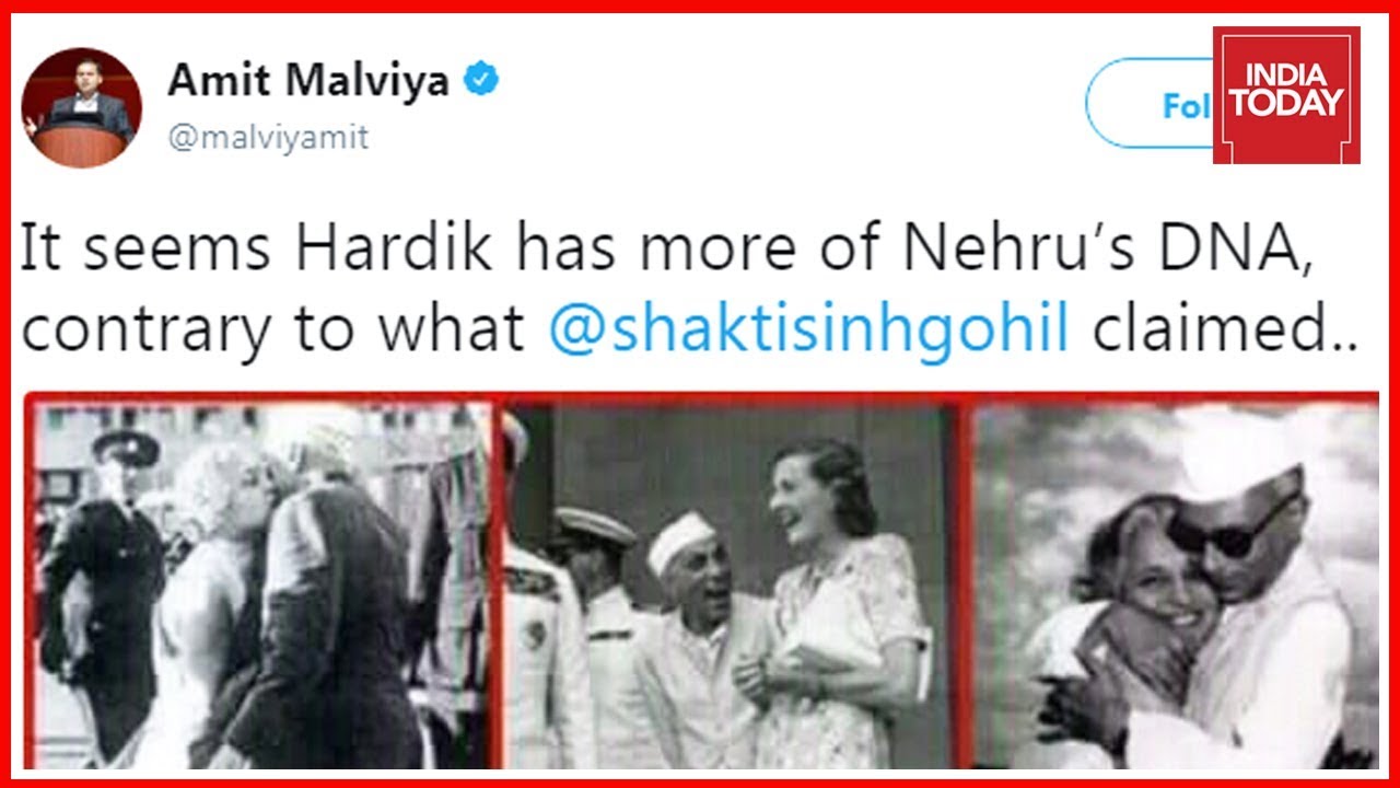 BJP IT Head's Womaniser Jibe On Twitter Posting Nehru's Family Pictures