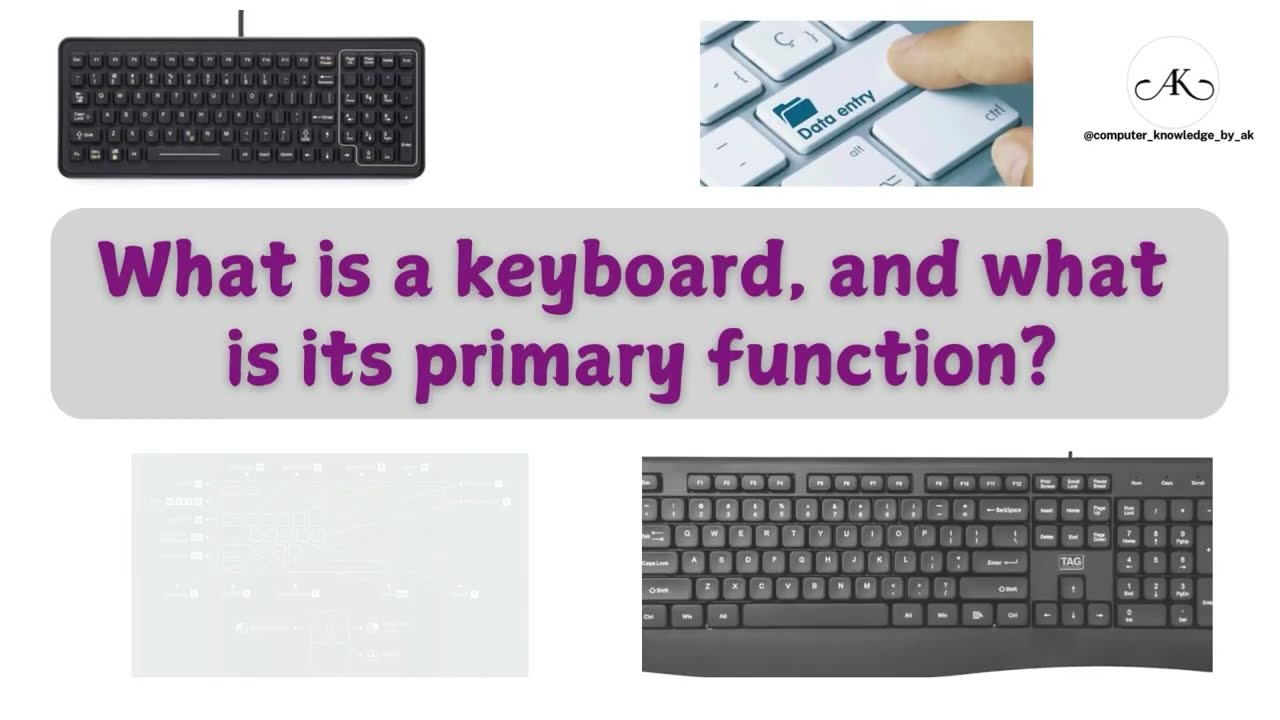 What is a keyboard, and what is its primary function?