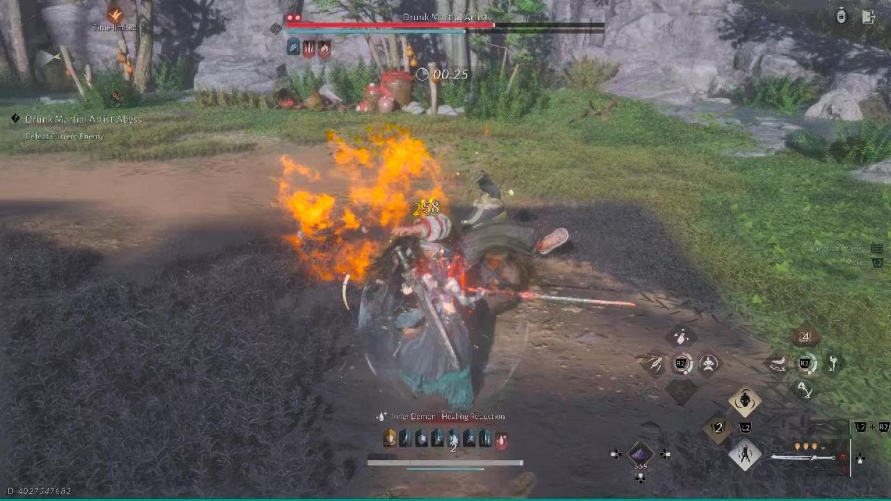 Where Winds Meet Drunk Martial Artist abyss no damage.