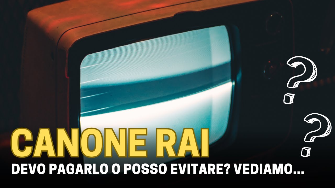Canone RAI: Cos&rsquo;&egrave;, perch&eacute; si paga e quando NON devi pagarlo!