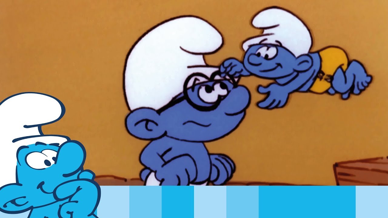 Lillsmurfens förtrollande blöja • Smurfarna