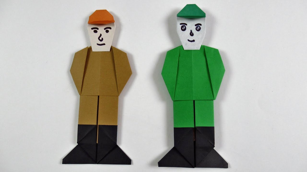 How to make a paper soldier. Paper crafts