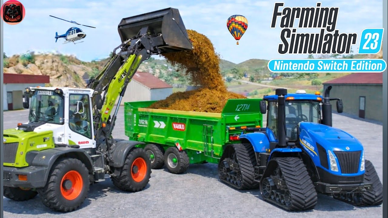 Farming Simulator Mobile 23 - Manure Loading By CLASS JCB With New Holland Tractor|#SK_GAMING_FS|