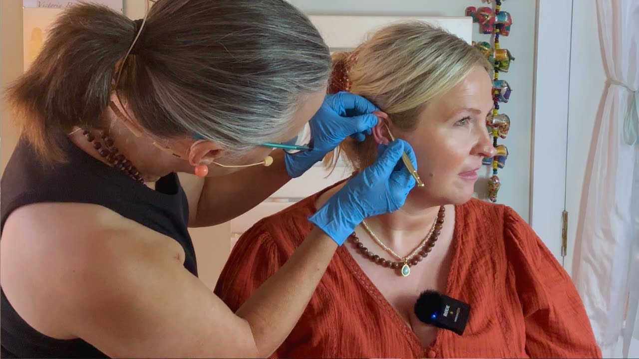 Ear Seeds Acupointer Crystals Cupping & Scalp Massage | Unintentional ASMR Real Person