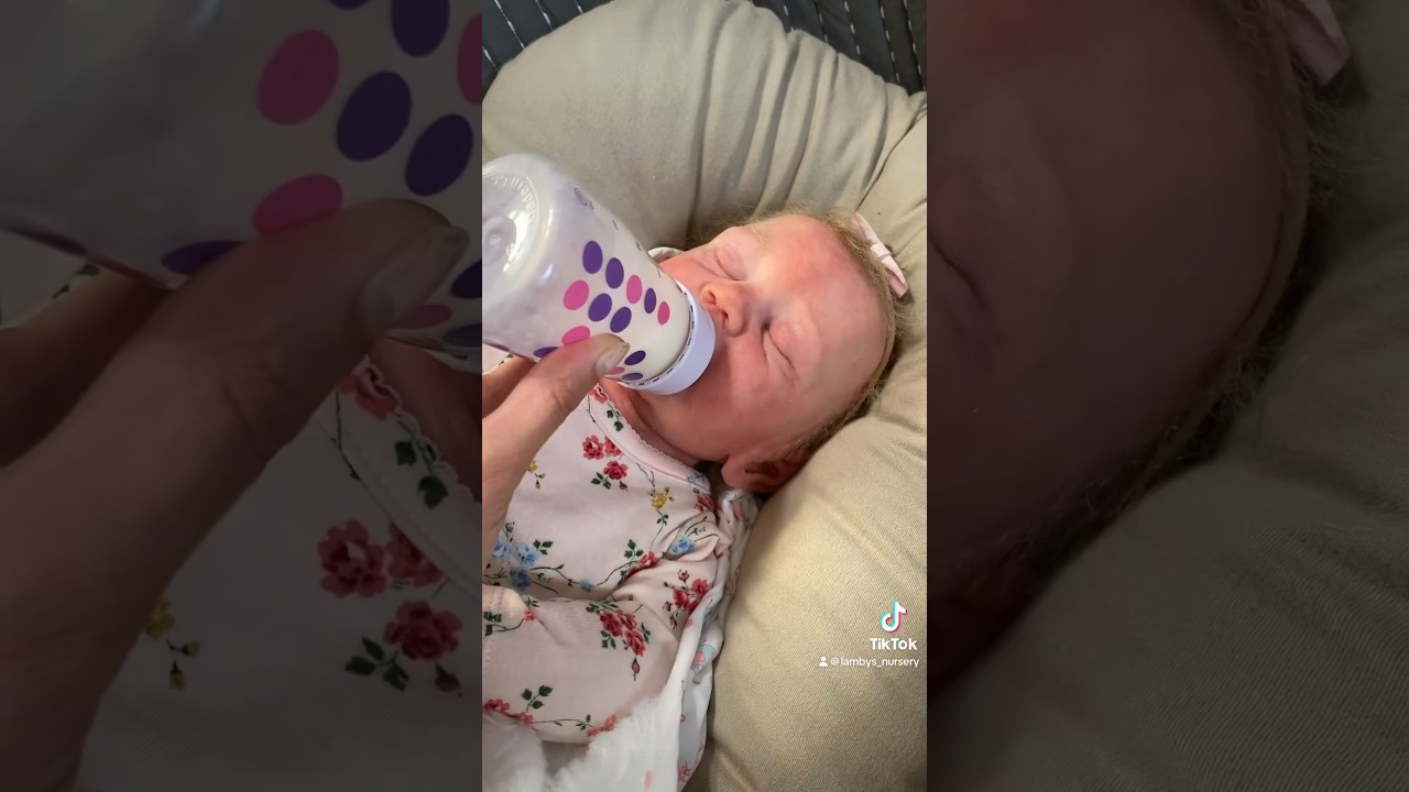 Silicone Baby Doll Morning Routine & Feeding