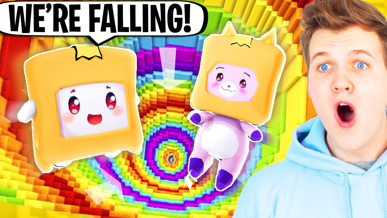 Can BOXY & FOXY Beat This RAINBOW MINECRAFT DROPPER?! (IT LOOKS SO COOL!)