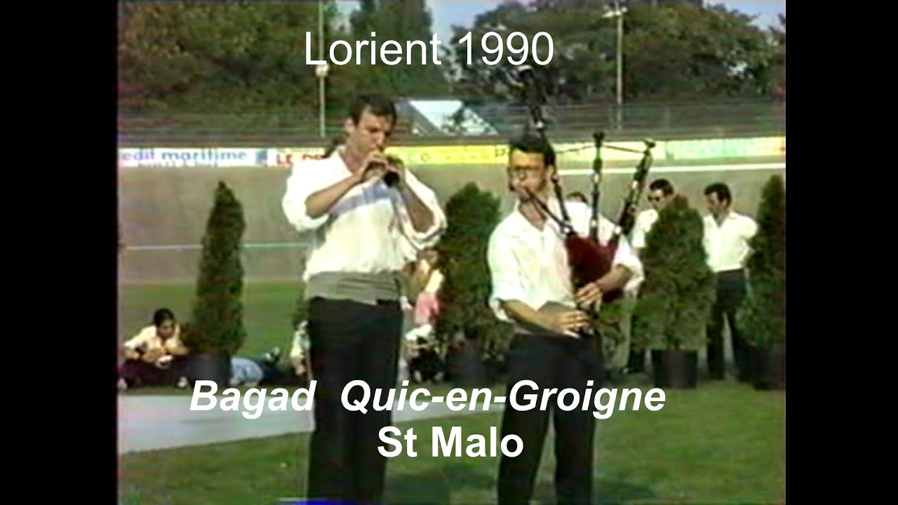 1990  Bagad QUIC-EN-GROIGNE St Malo  FIL Lorient  video JL Jouanno   Num Youennpiper juillet 2025