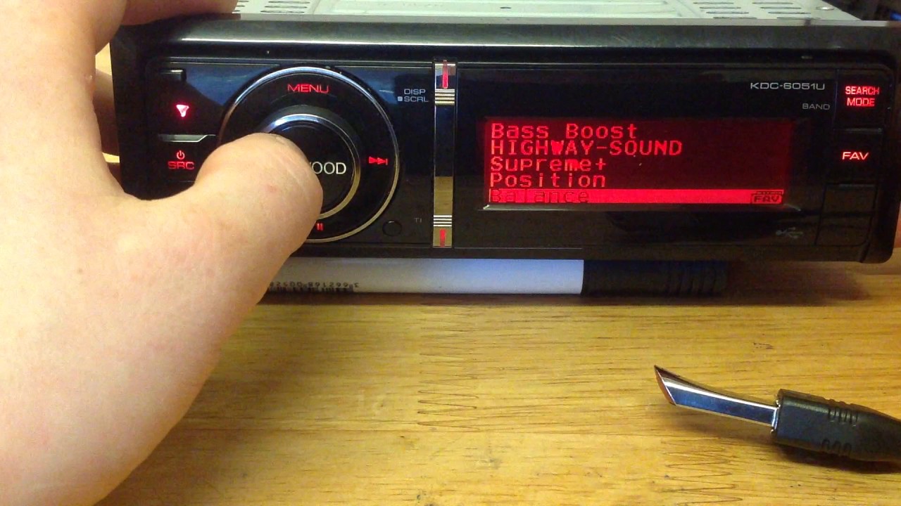 Kenwood KDC-6051U Flip Front with Rear USB/AUX