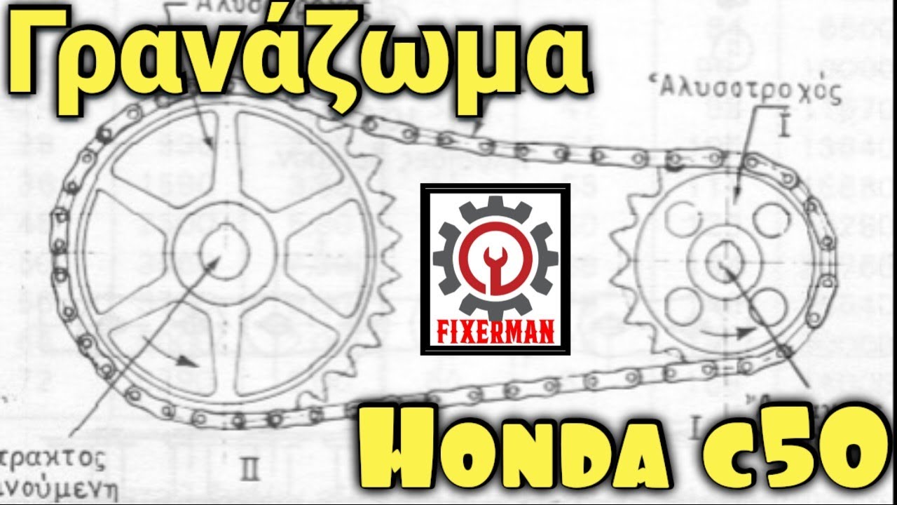 Γρανάζωμα Honda c50 c70 C90