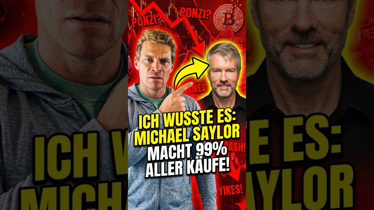SCHWARZ AUF WEISS: Michael Saylor kauft 99% aller Bitcoins! 🚨📉