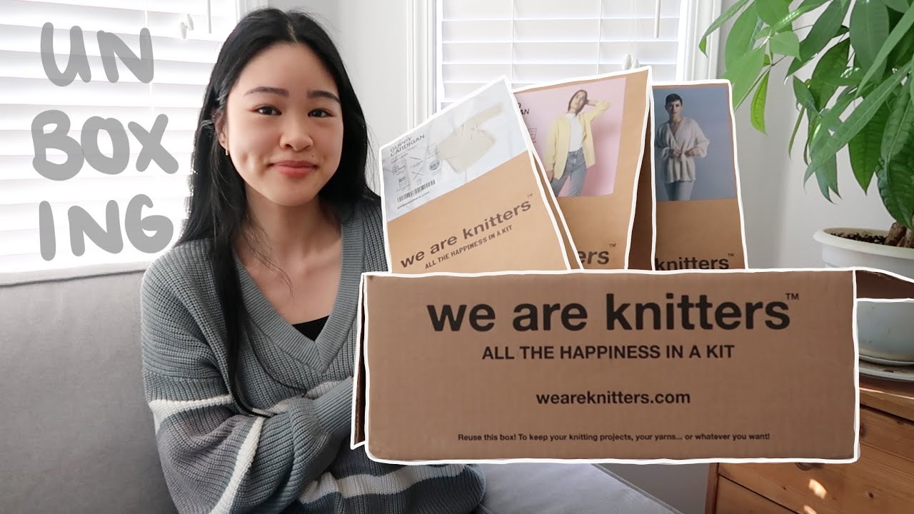 What's in the We Are Knitters knitting kits | WAK Kit Unboxing | Filetto, Midnight & Guppy Cardigan
