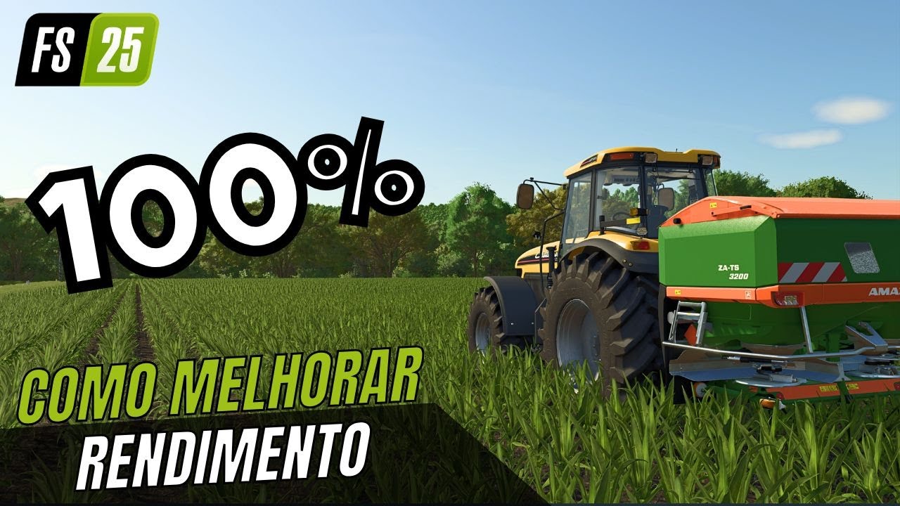 COMO CONSEGUIR Bônus RENDIMENTO do Campo ao MÁXIMO conseguindo 100% Farming Simulator 25 Tutorial