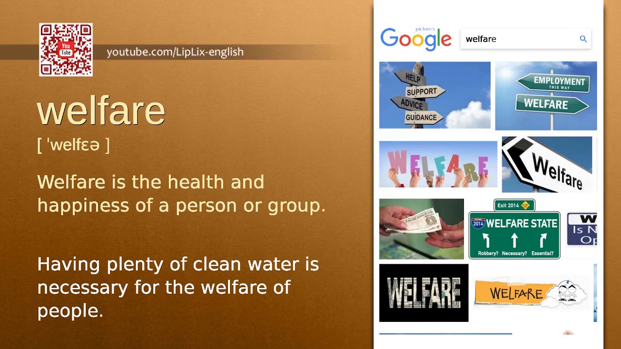 Welfare : B2 level english vocabulary lesson, www.LipLix.com