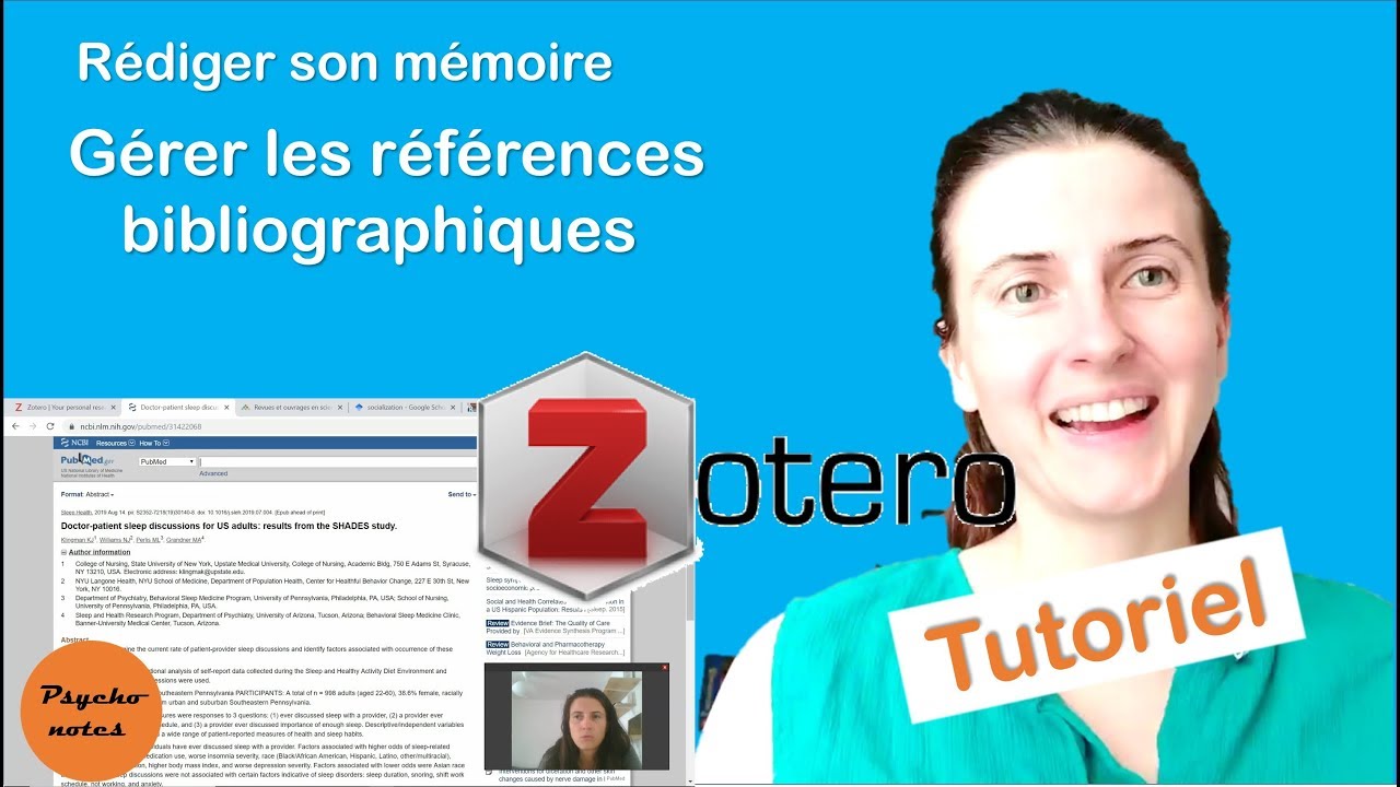 Zotero: logiciel pour gérer la bibliographie d'un mémoire, TER, thèse [Tutoriel]