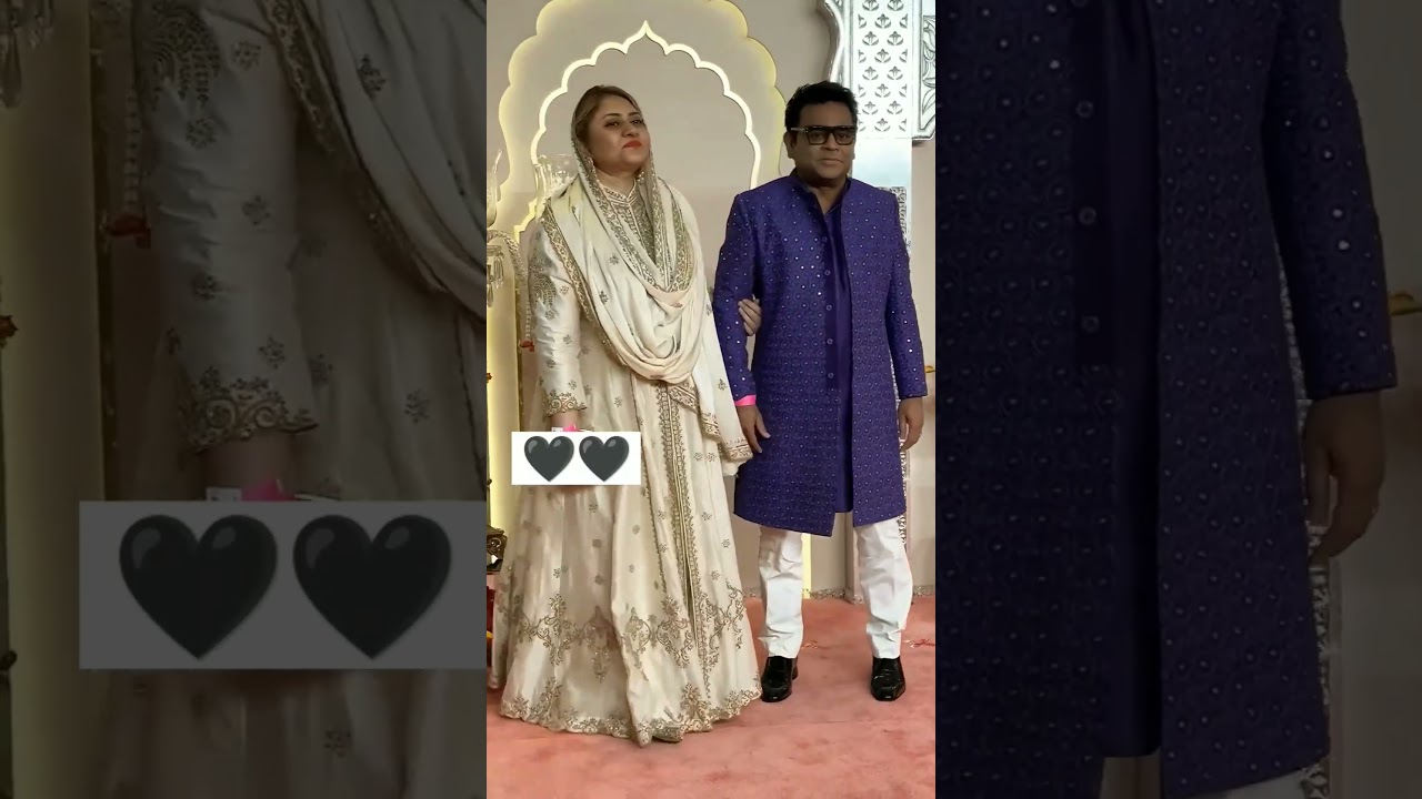 A R Rahman with wife Saira Banu#shorts #arrahman #sairabanu