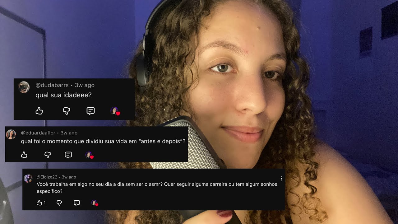 ASMR sussurros respondendo perguntas de vocês 🍃