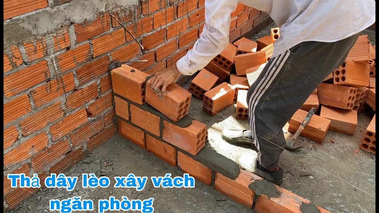 cách thả dây lèo xây tường 100 ngăn phòng ngủ chuẩn đẹp