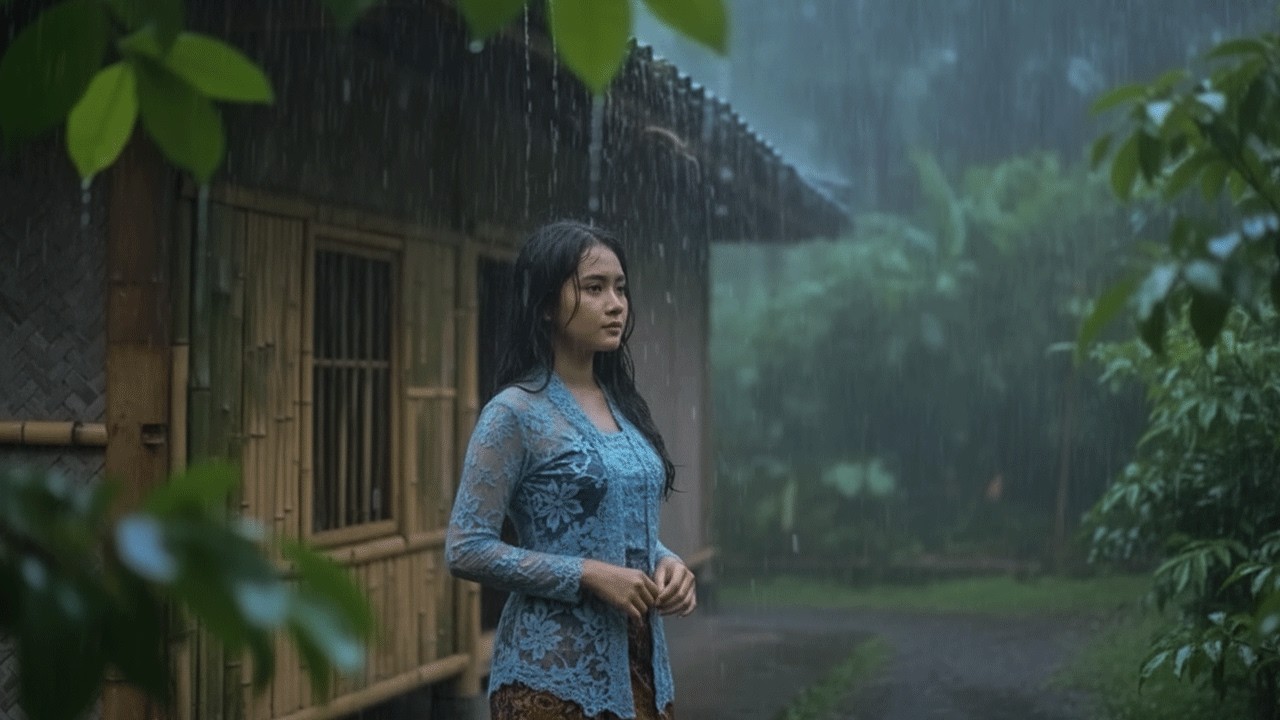 The Soothing Sound of Rain in the Garden 🌧️ | Fall Asleep Quickly in Minutes