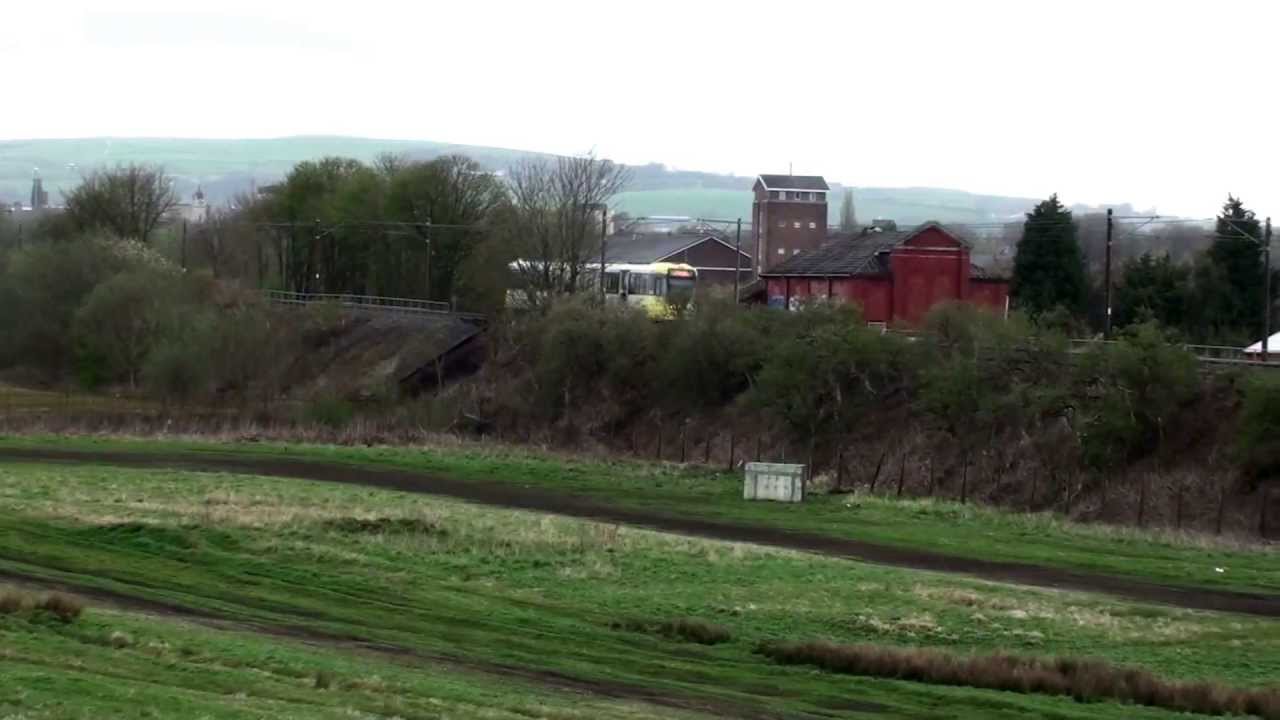 Metrolink Trams between Bury and Radcliffe, 4th May 2013