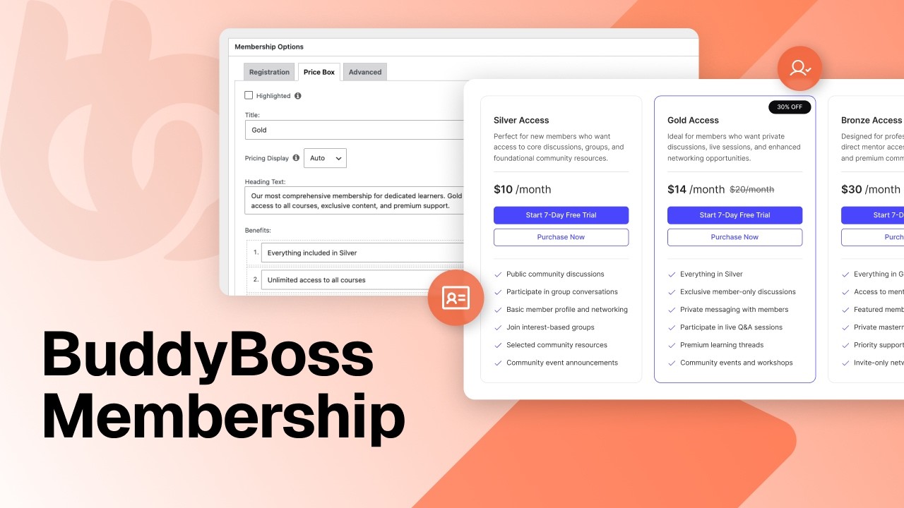 Как создать и настроить систему членства с помощью BuddyBoss Membership