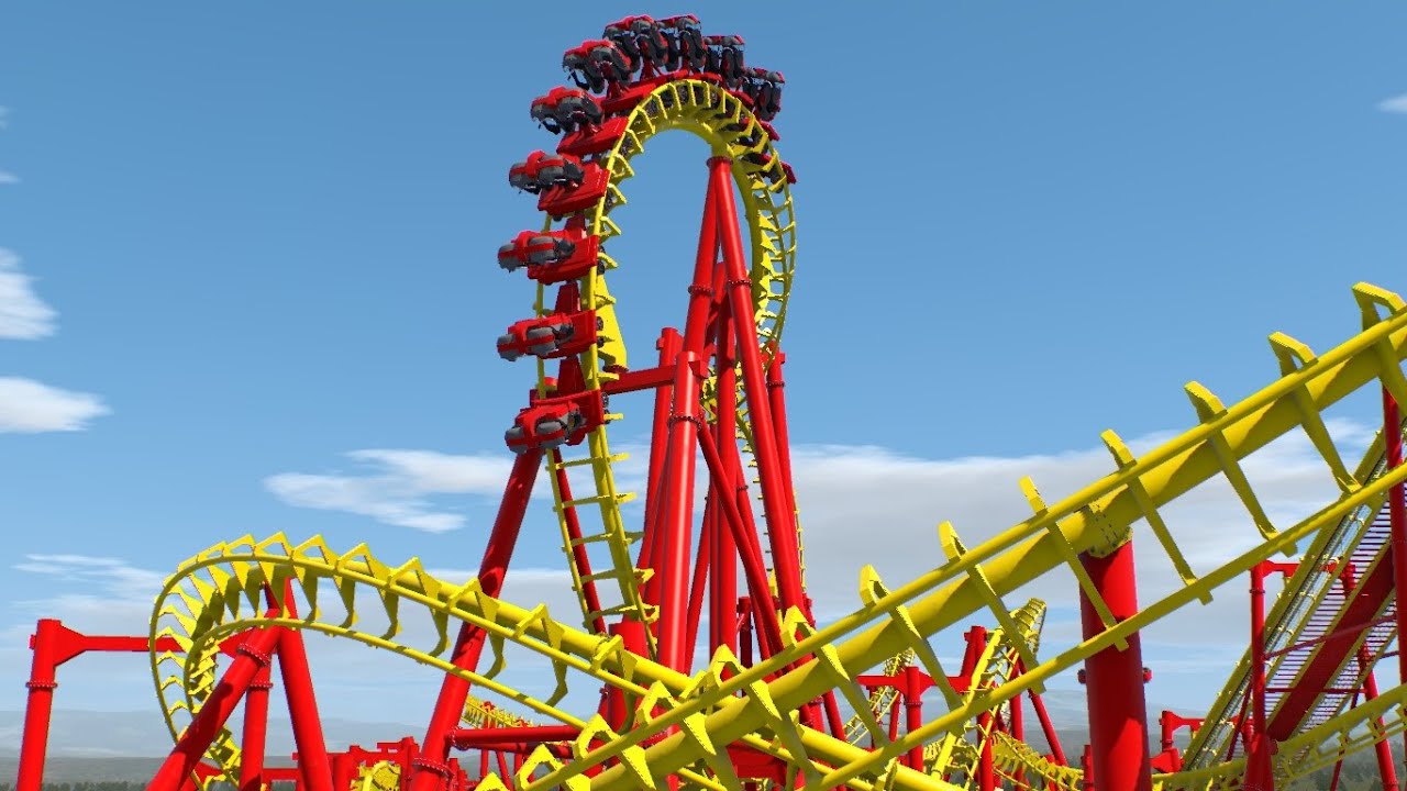 FireWhip - Câmera no ultimo acento do Trem - Nolimits 2 simulator