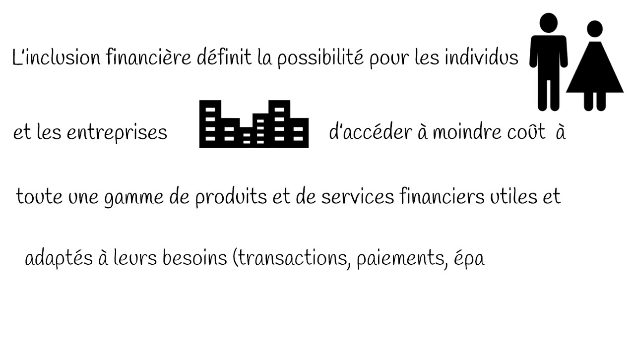 L'inclusion financière c'est quoi?