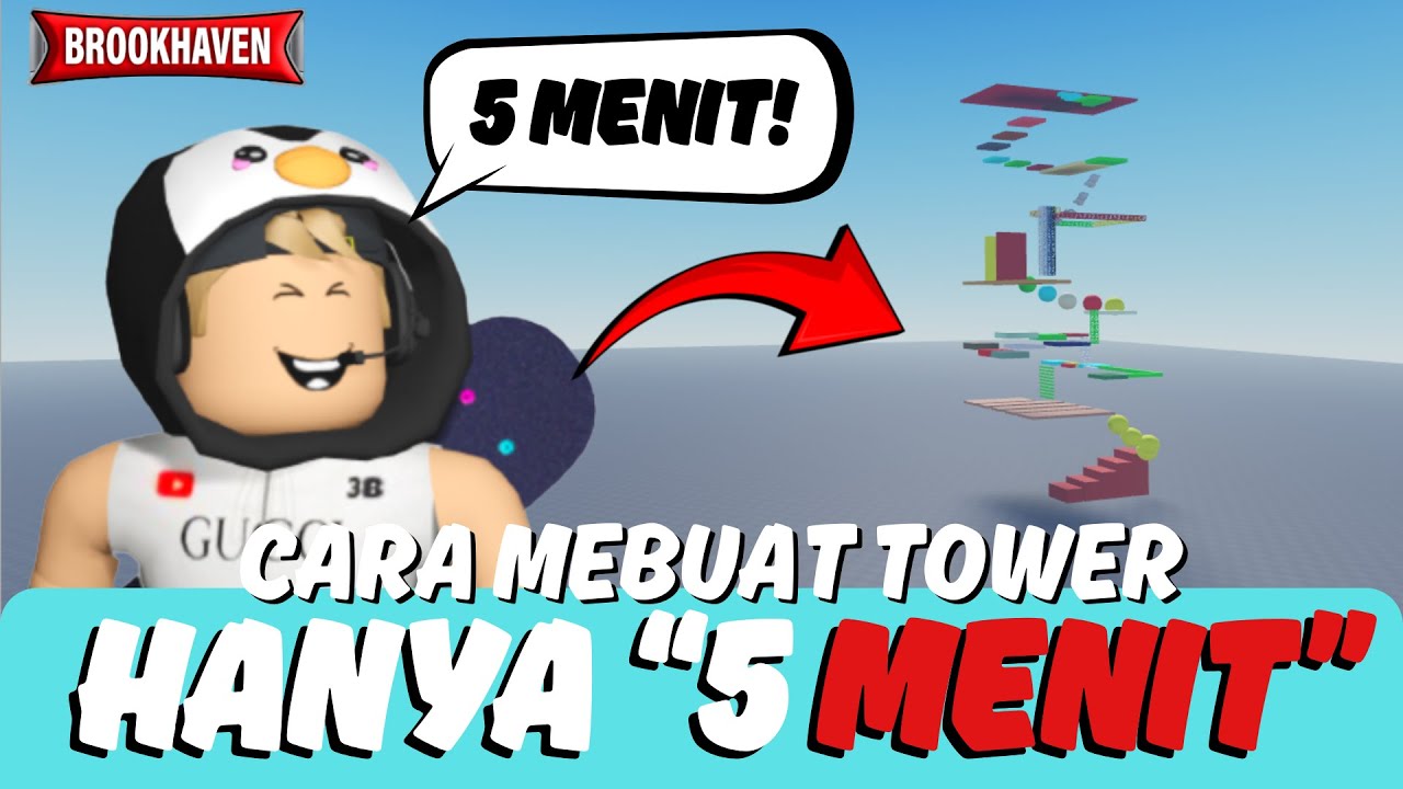 TUTORIAL BIKIN TOWER Untuk NGEPRANK DI ROBLOX DALAM 5 MENIT! 🏗️