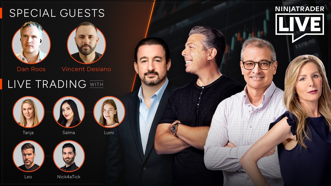 NinjaTrader Live | Trading + Analysis w/ Dan Roos | MICRO SHOWDOWN COMPETITION Tanja, Salma, + Lumi
