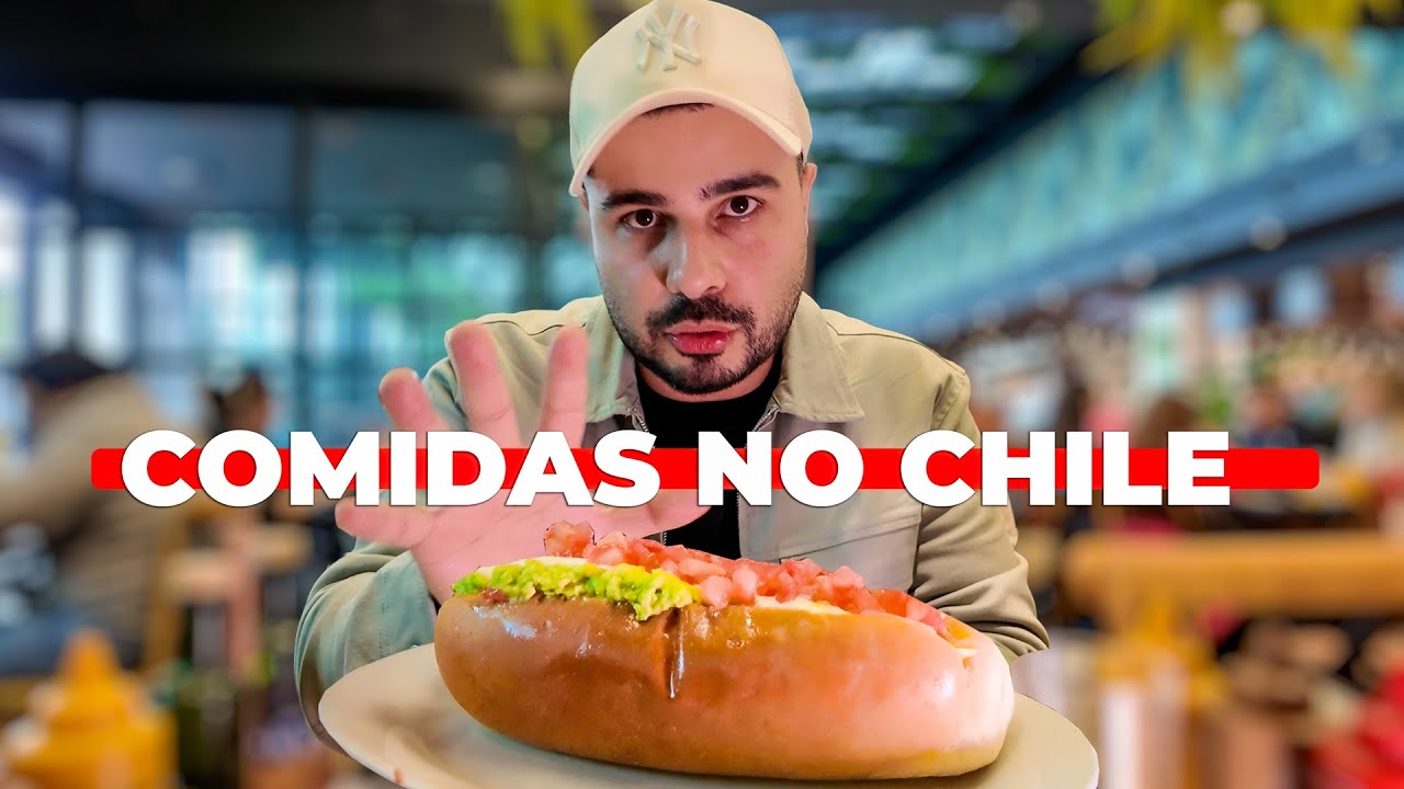 Um Dia COMENDO por SANTIAGO do CHILE 🇨🇱