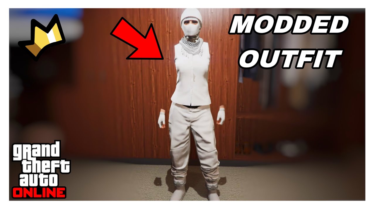 GTA 5 ONLINE- FEMALE FULL MODDED WHITE JOGGERS WITH INVISIBLE ARMS GLITCH TUTORIAL