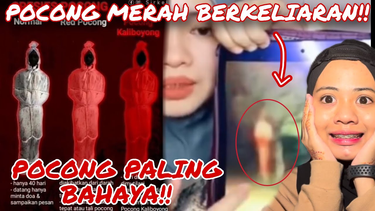 GEMPAR POCONG MERAH BERKELIARAN ‼️ POCONG PALING BAHAYA BOLEH MEMBUN0H!!