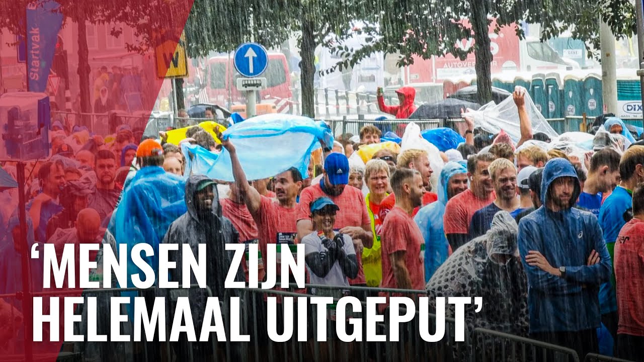 Tienduizenden deelnemers rennen kletsnatte Dam tot Damloop