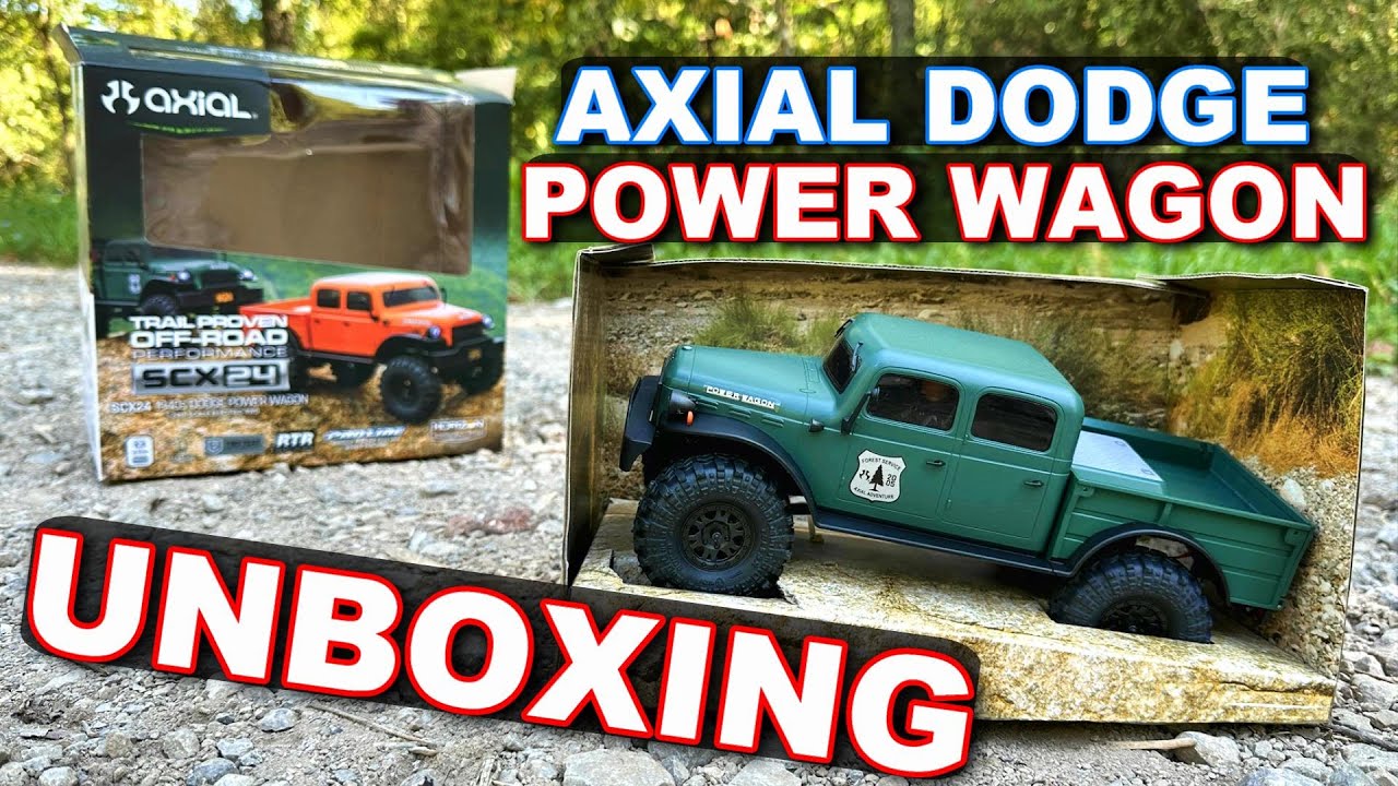 Axial SCX24 Dodge Power Wagon 4WD Rock Crawler UNBOXING