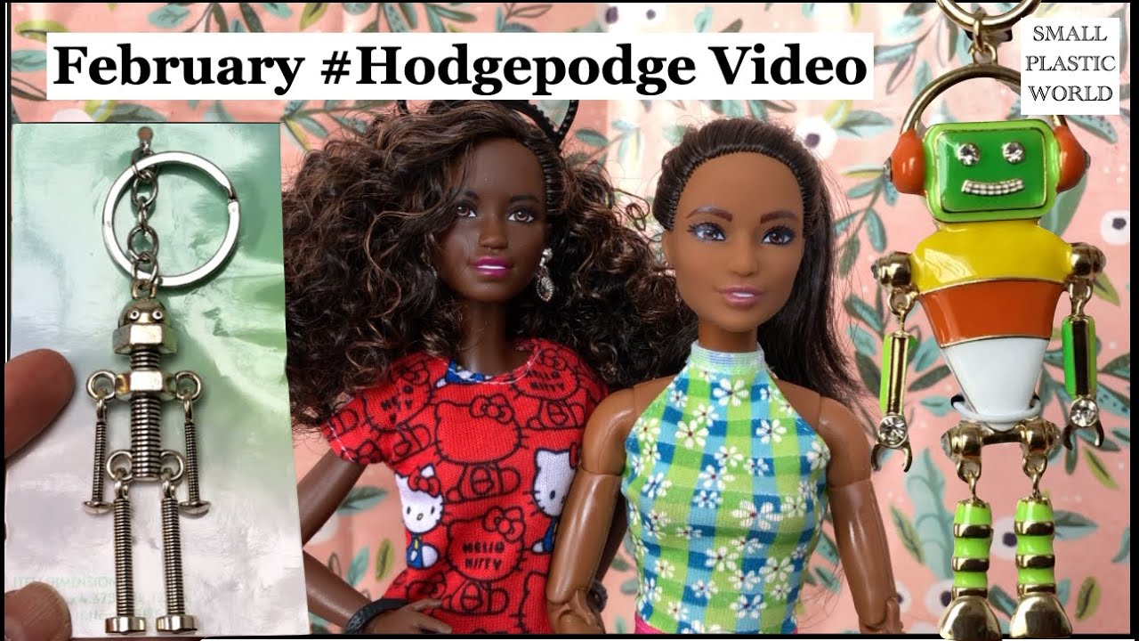 Feb #hodgepodge video! Hosted by @Irene Hough’s Doll Space! Sewing, mini robots, tree mystery, found purse!