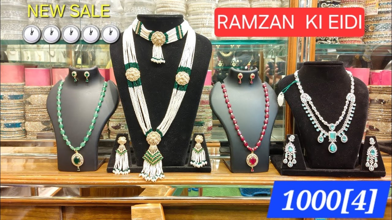 Limited offer 🕐 ONLY RAMZAN SALE FOR EIDI (1000/4) Alishaan jewellery new collection #newoffer 